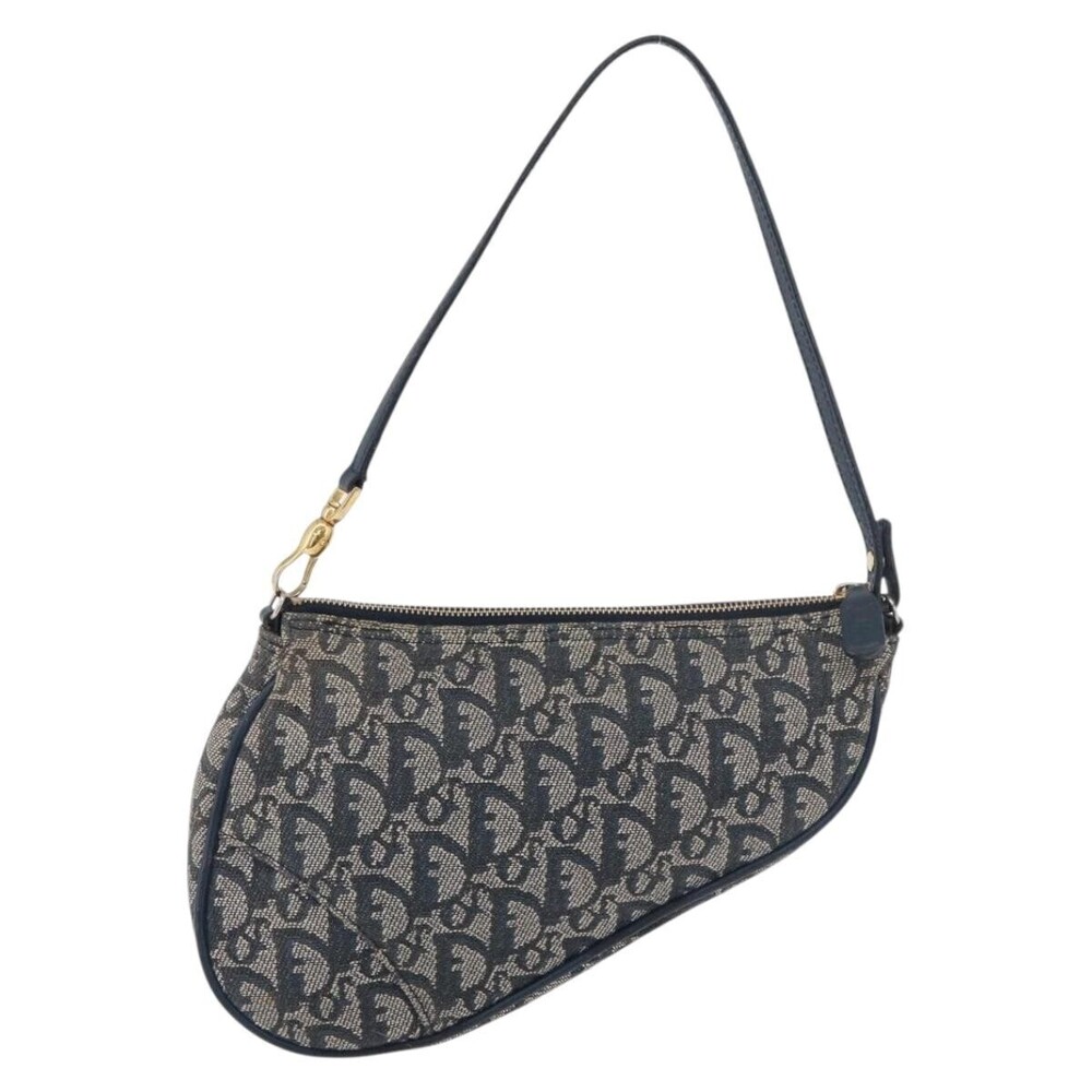 Christian Dior Vintage Saddle Bag Canvas